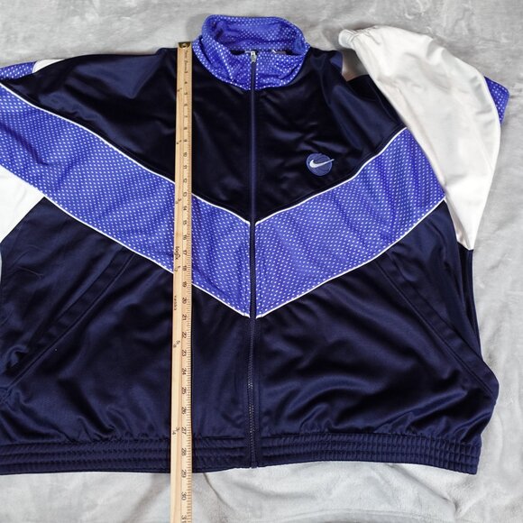 Vintage Nike Basketball Track Jacket Mens XL (Fits 2XL) Boxy Fit Sports 90s - Picture 9 of 10